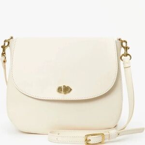 CLARE V TURNLOCK LOUIS CROSSBODY GOLD HARDWARE LIKE NEW